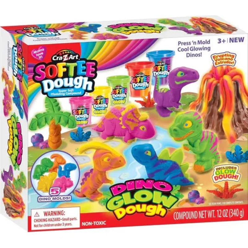 Softee Dough Dino Glow Dough