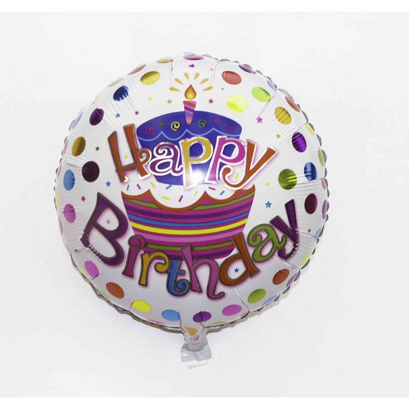Happy Birthday Balloon Round