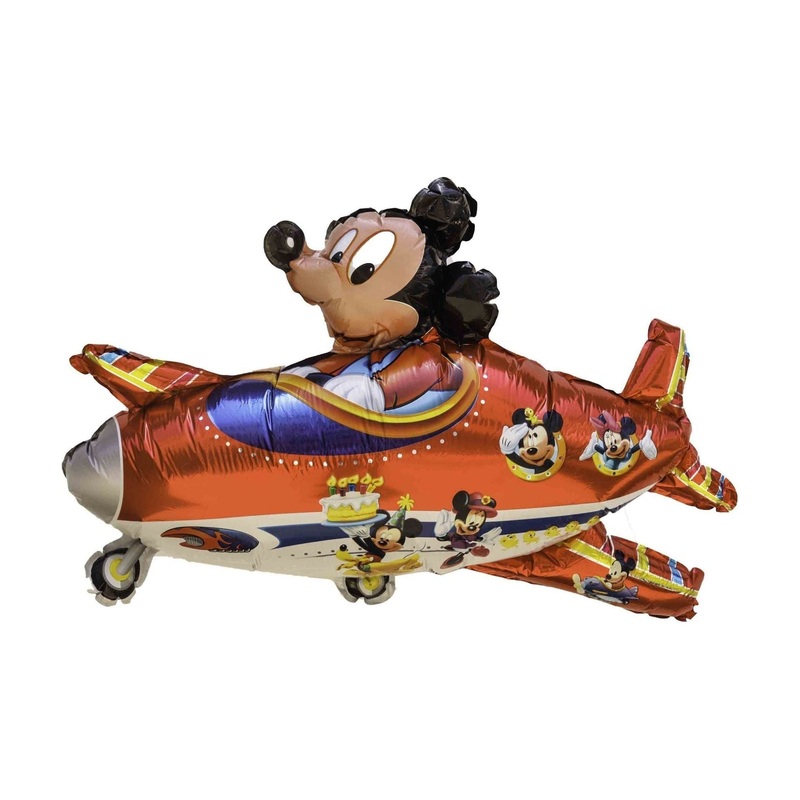 Mickey On Airplane Foil Balloon
