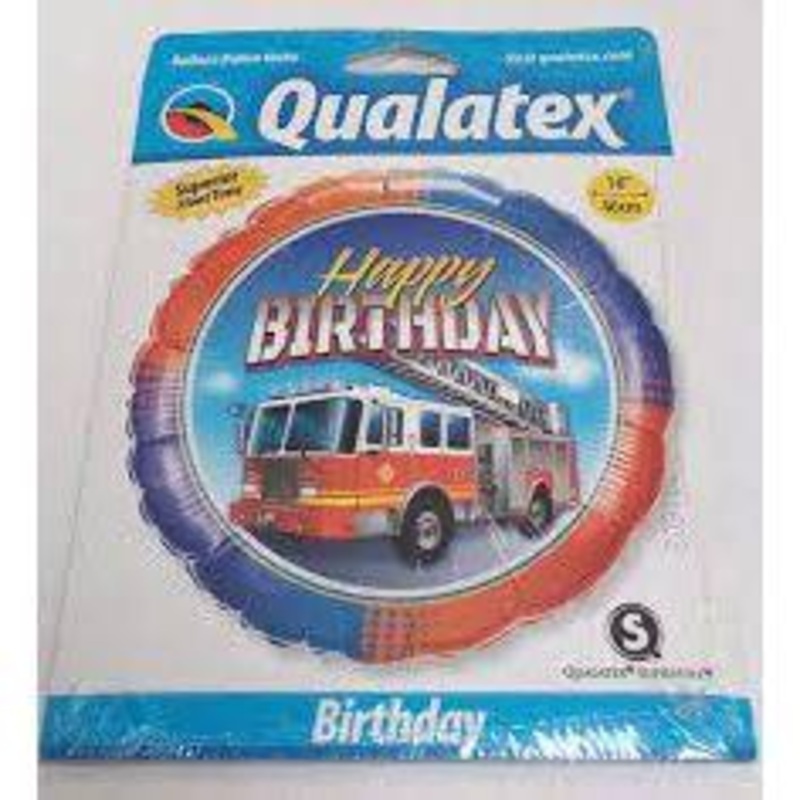 Qualatex Fire Engine Bday 41686 Balloon