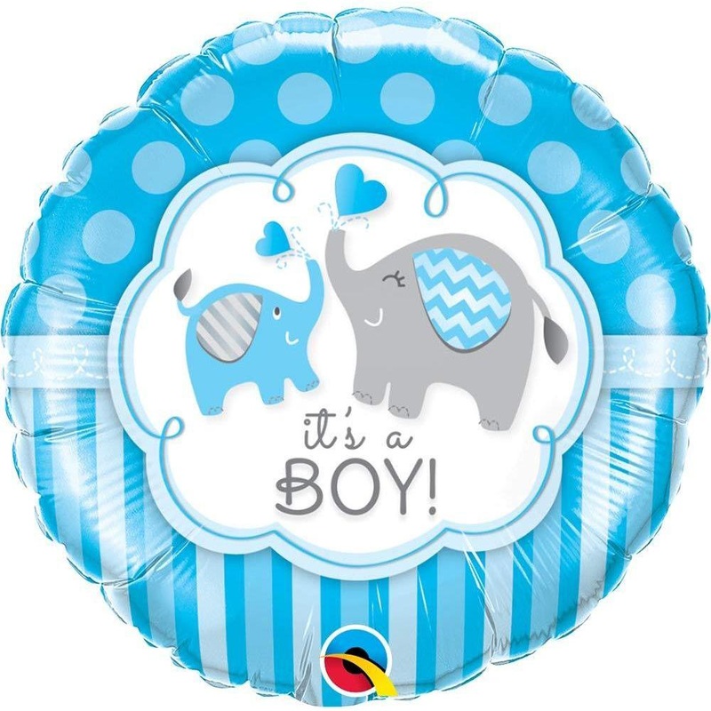 Qualatex Its A Boy Elephant 45109