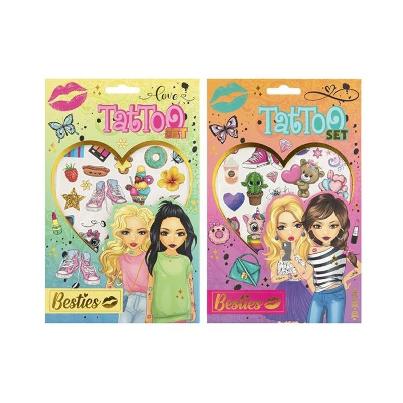 LCY Besties Tattoo Sheets 2 Asst