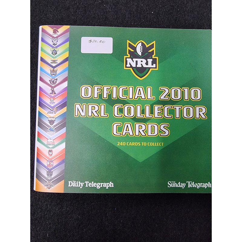 OFFICIAL 2010 NRL COLLECTOR CARDS