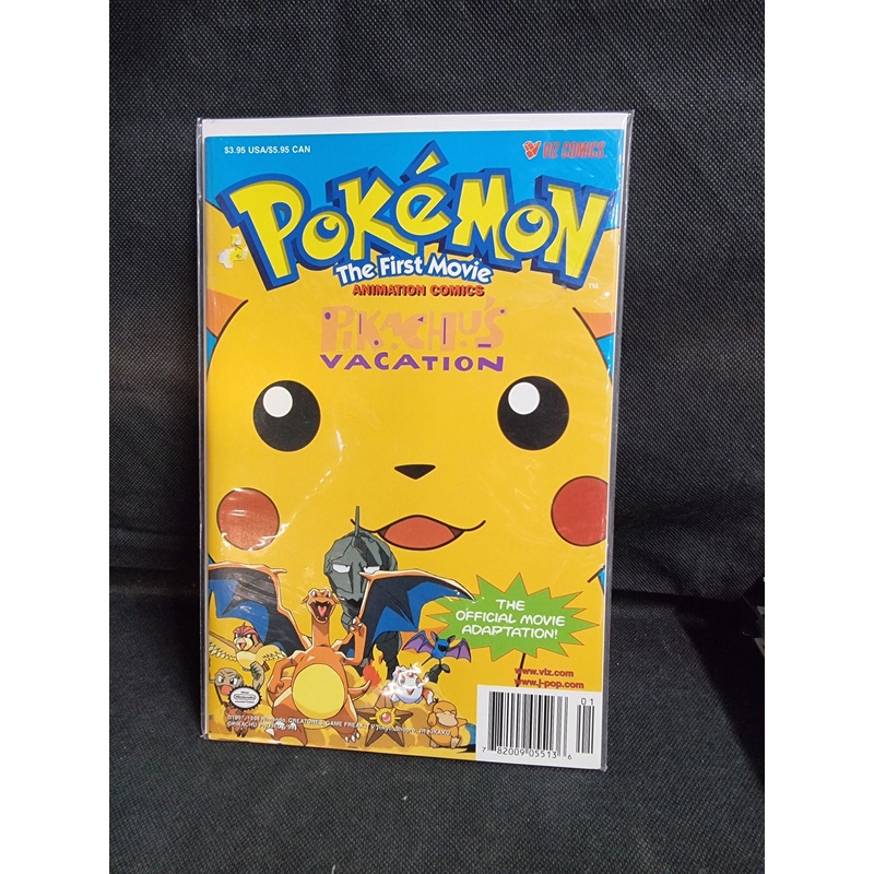 POKEMON THE FIRST MOVIE ANIMATION COMICS  PIKACHU VACTION