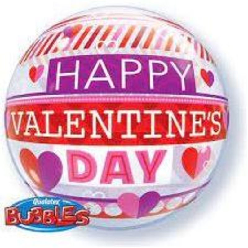 Qualatex Valentine Stripe 21890 Balloon