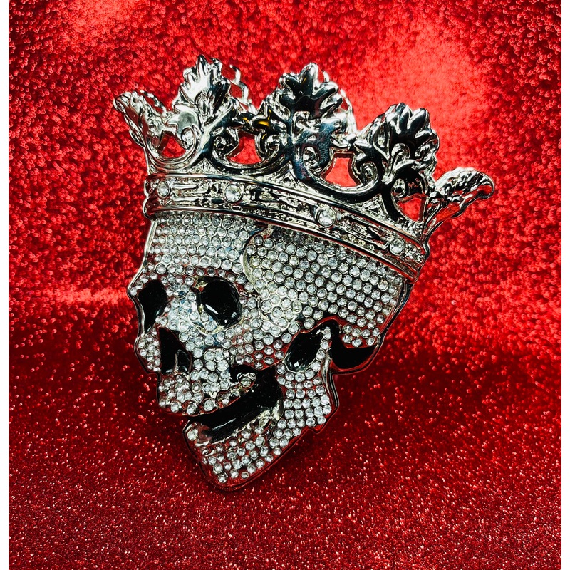 Crown Bling Skeleton - Belt Buckle