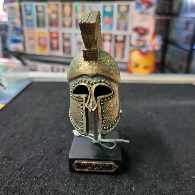 Figurine Greek Ancient Corinthian Helmet Roman Spartan