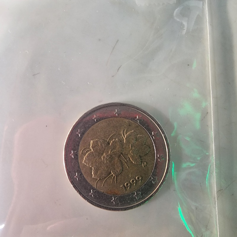 Finland 2 euro 2000 flowers print