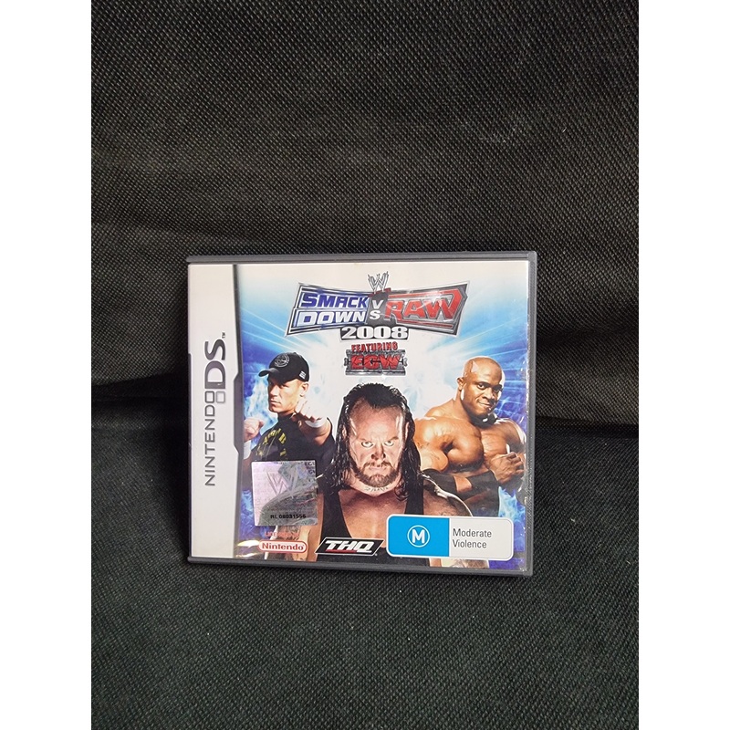 NINTENDO DS SMACK DOWN VS RAW 2008 FEATURING EGW