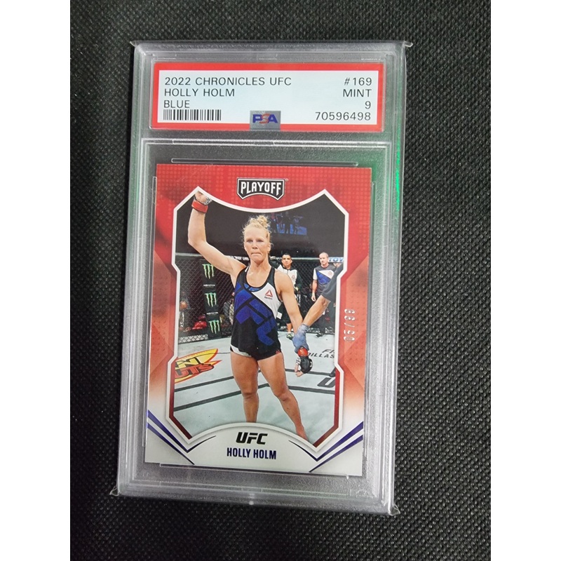 PSA 9 MINT 2022 Panini Chronicles UFC 169 Holly Holm Blue