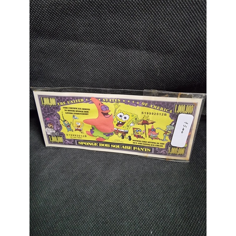 SPONGE BOB $1,000,000 Novelty Note
