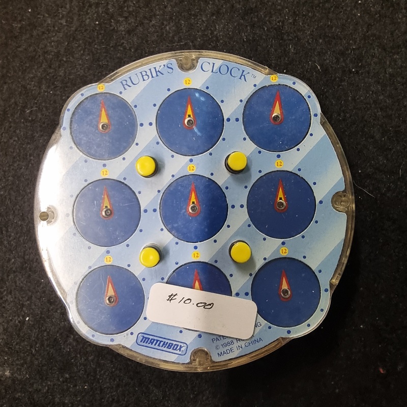 Vintage 1988 Matchbox Rubik's Clock Puzzle Game