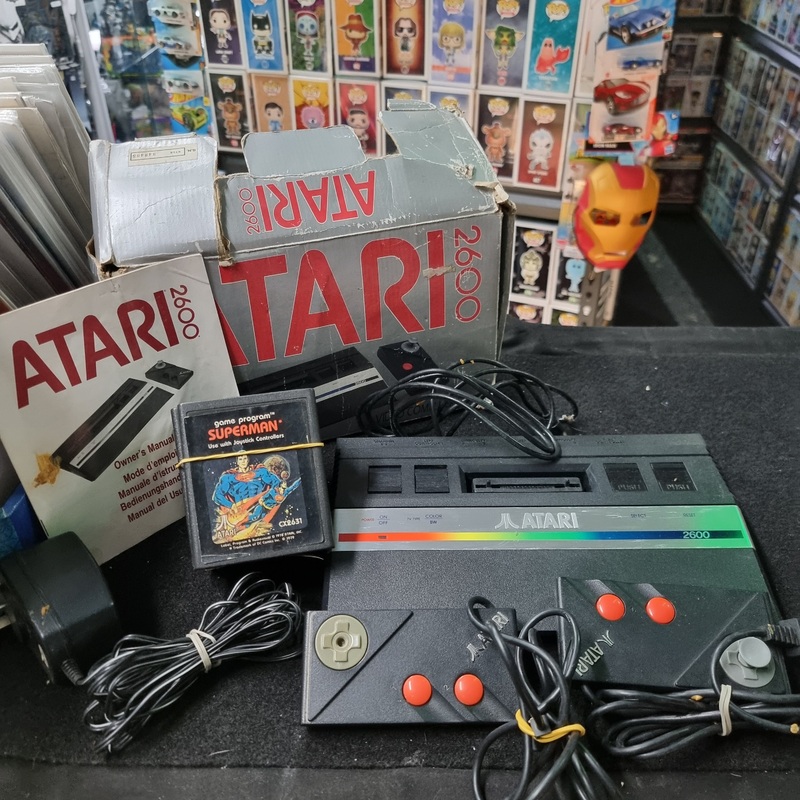 ATARI 2600 CONSOLE + GAMES + CONTROLLERS
