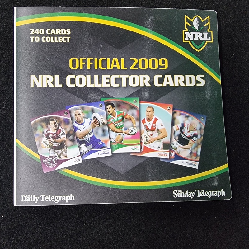 NRL OFFICIAL 2009 COLLECTOR CARDS & ALBUM COMPLETE
