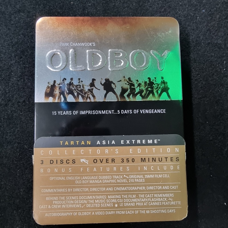 Oldboy 3-Disc DVD Ultimate Collector's Metal Box Set Tartan Region 1 RARE