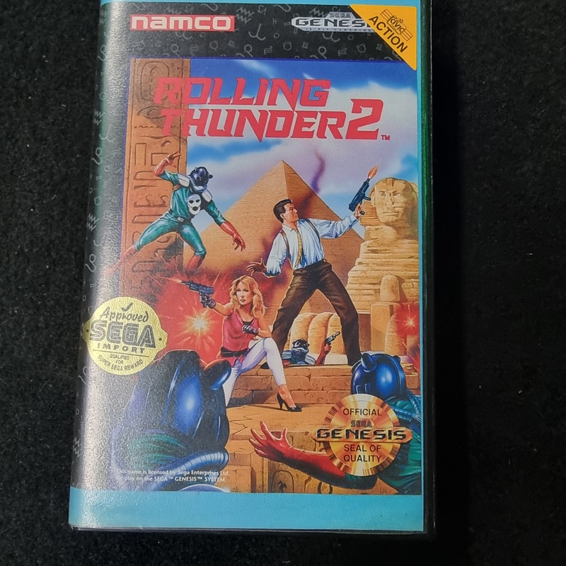 Rolling Thunder 2 (Sega Genesis, CIB, Complete, Box, Manual)