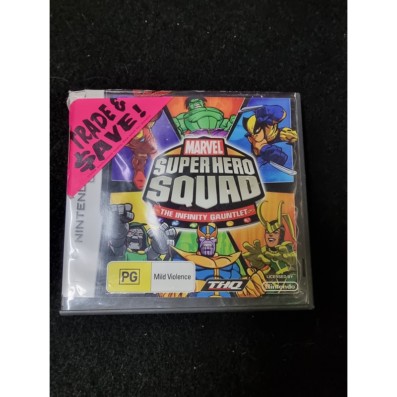 NINTENDO DS MARVEL SUPER HERO SQUAD THE INFINITY GAUNTLET