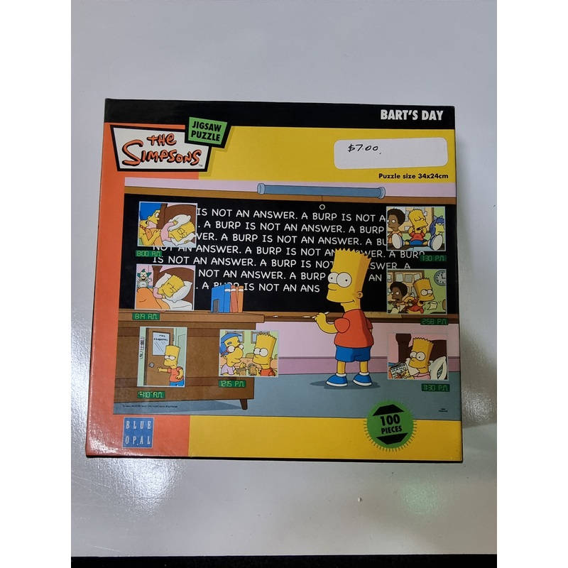 THE SIMPSONS BART'S DAY 100 PIECE PUZZLE