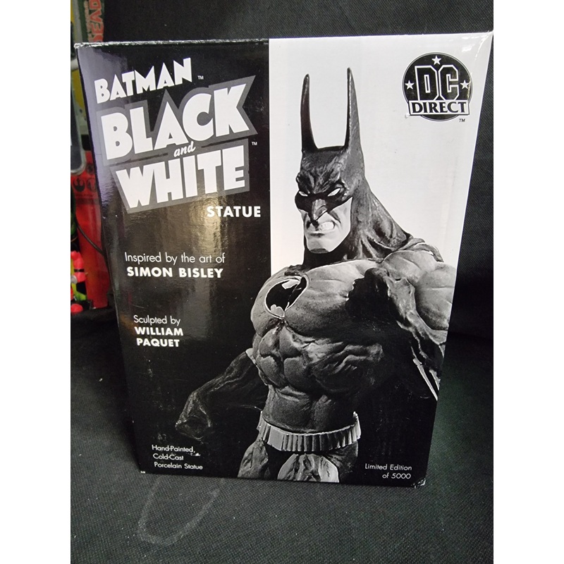 DC Direct Batman Black and White Statue by Simon Bisley LE #2033/5000
