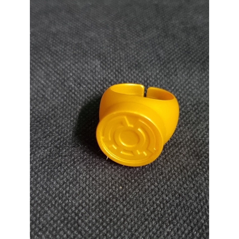 Gold Lantern Plastic Ring Blackest Night Green DC Comics Yellow Fear