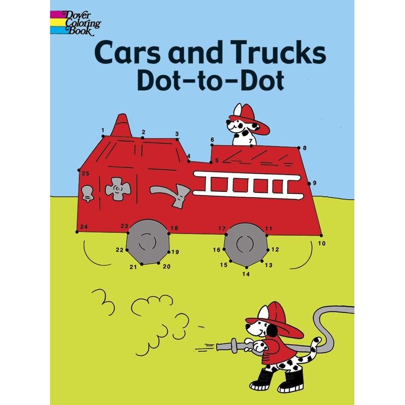 Car and Trucks Dot-to-Dot