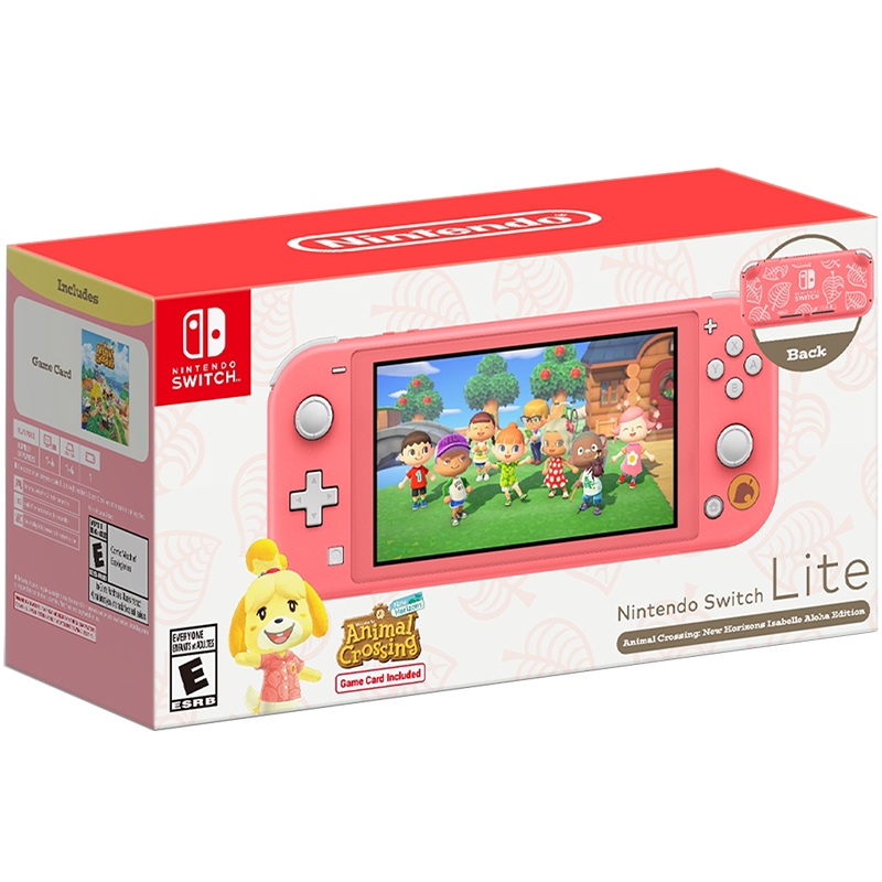 [DEPOSIT ONLY] Nintendo Switch Lite - Animal Crossing: New Horizons Isabelle Aloha Edition (Coral)