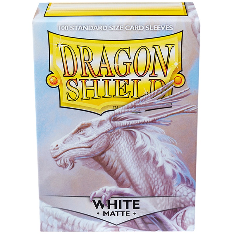 Dragon Shield Matte Sleeves 100CT - White (Standard Size)