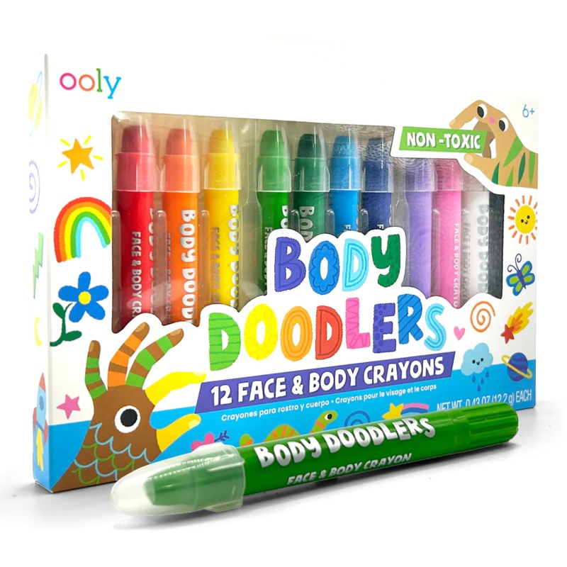 Body Doodlers - Face & Body Crayons (Set of 12)