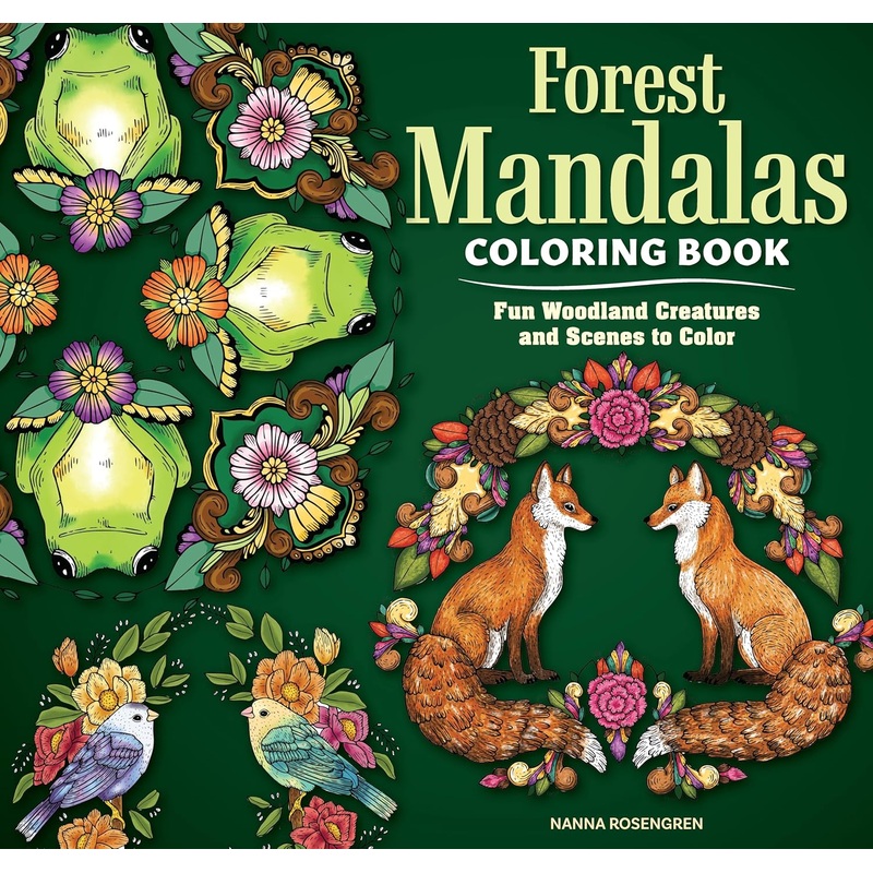 Forest Mandalas Coloring Book