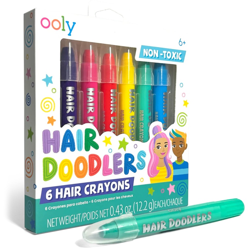 Hair Doodlers Hair Crayons (Set of 6)