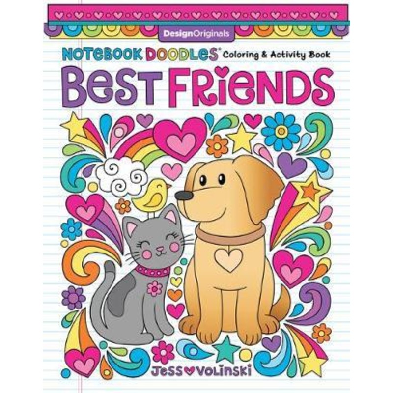 Notebook Doodles Best Friends Colouring Book