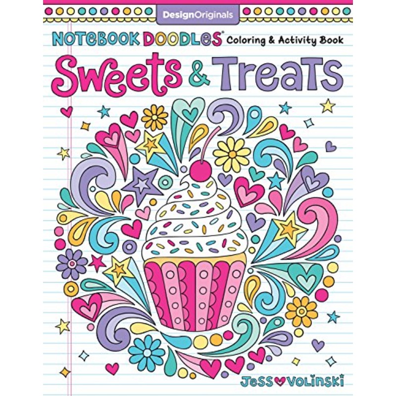 Notebook Doodles: Sweets & Treats Colouring Book