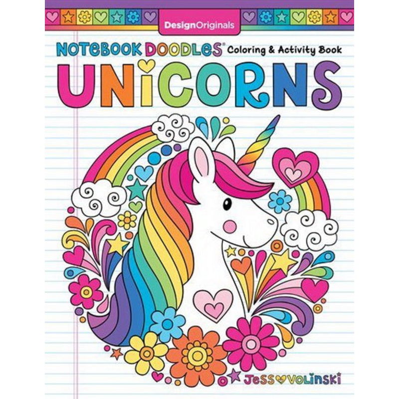 Notebook Doodles: Unicorns Colouring Book