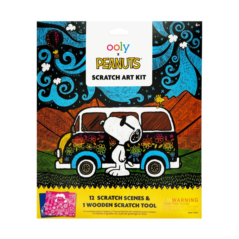 OOLY x Peanuts Scratch Art Kit