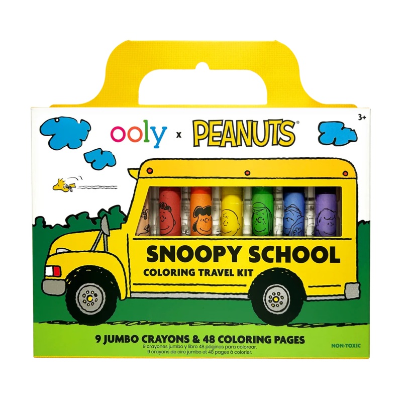 OOLY x Peanuts Snoopy School Coloring Travel Kit
