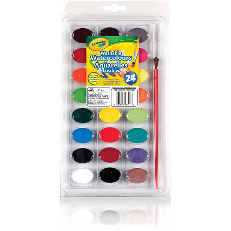 Crayola 24 Washable Watercoloured Paint