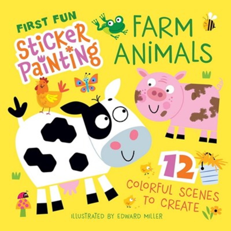 First Fun: Sticker Painting Farm Animals