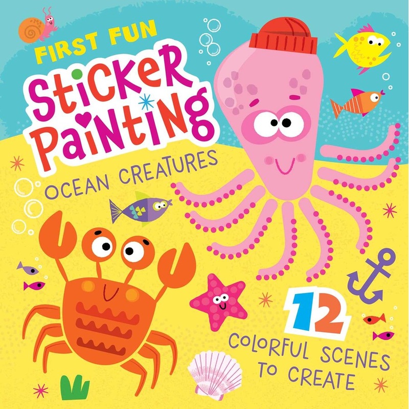 First Fun: Sticker Painting Ocean Creatures