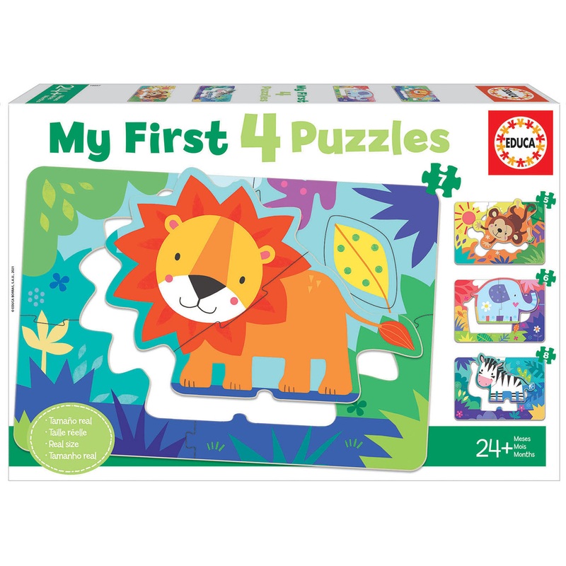 Jungle Animals (4 My First Puzzles, Educa)