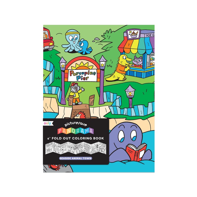 Picturesque Panorama: 6' Fold Out Colouring Book