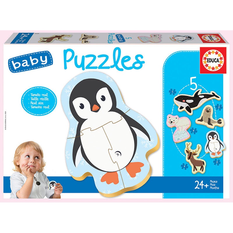 Polar Animals (5 Baby Puzzles, Educa)