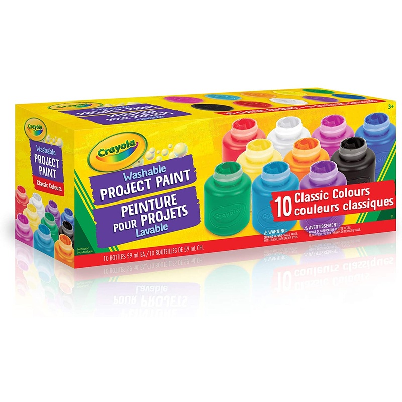 Crayola Paint Jars 10-count 59mL