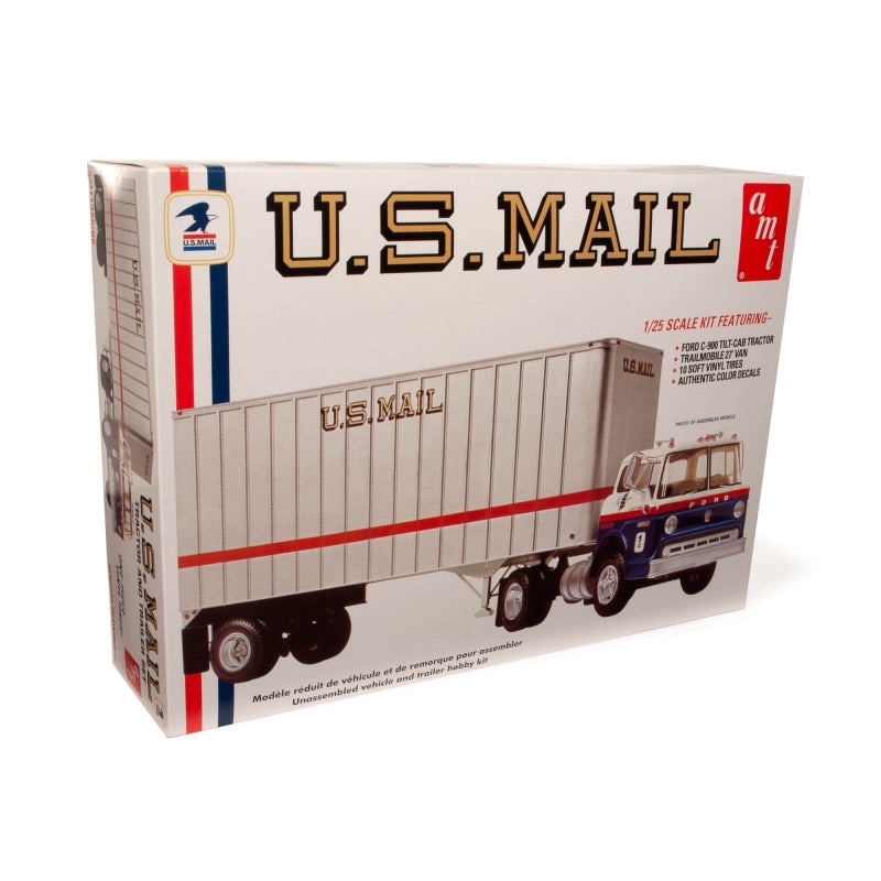 Ford C600 U.S. Mail Truck w/ USPS Trailer (1/25)