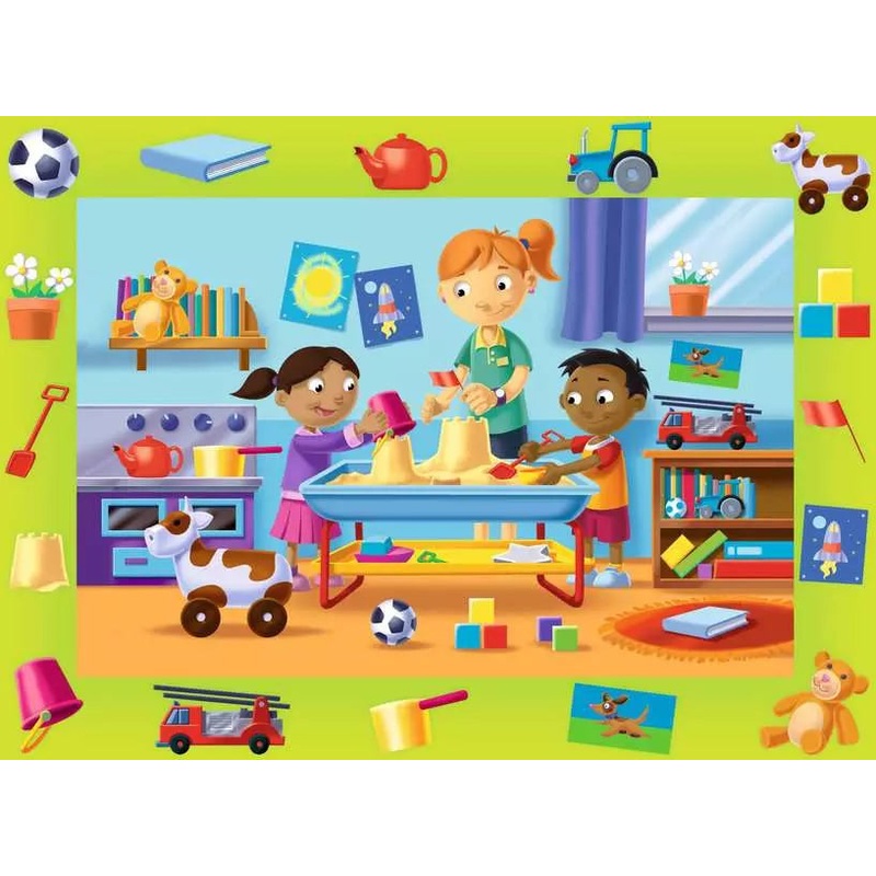 Fun Day at Play Group (my first floor puzzle)