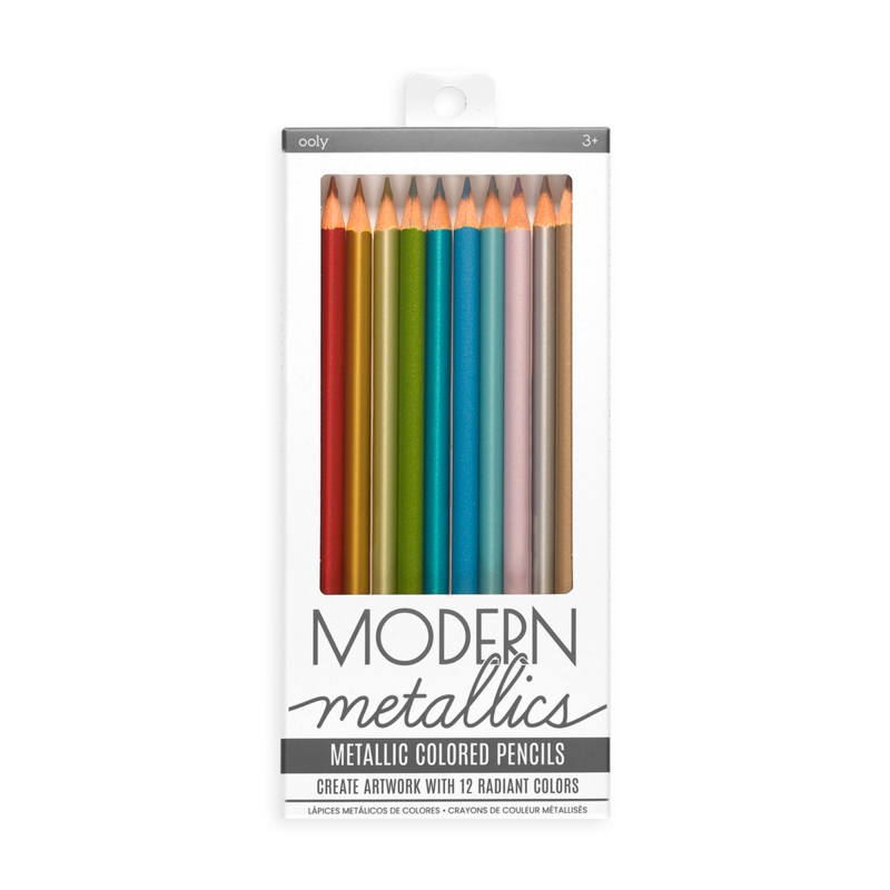 Modern Metallics Coloured Pencils (set of 12)
