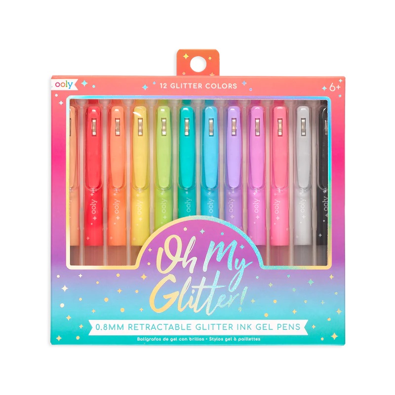 Oh My Glitter! Retractable Gel Pens (set of 12)