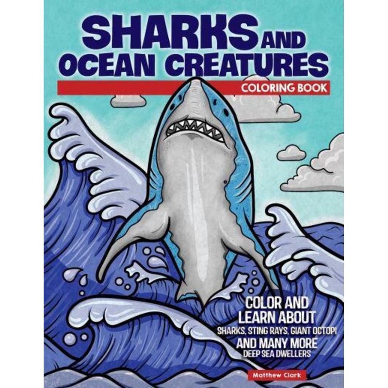 Sharks and Ocean Creatures Colouring Book