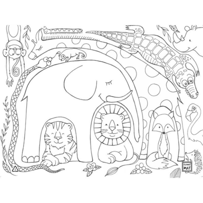Washable Colouring Puzzle (by 'Funny Mat')