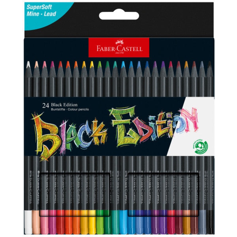Black Edition Coloured Pencils (Box of 24)