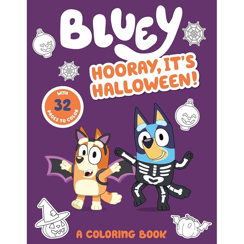 Bluey: Hooray, It's Halloween Colouring Book